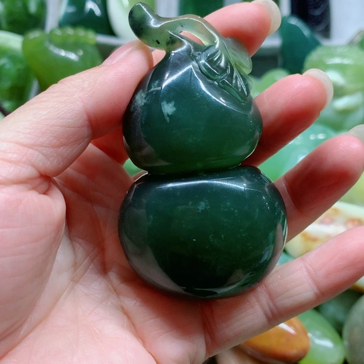 蛇纹石玉未镶嵌手把件