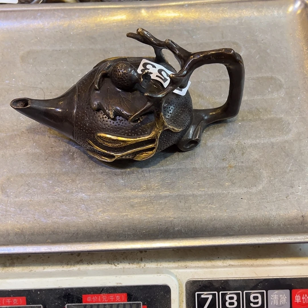 宇***乐黄铜摆件，文房摆件