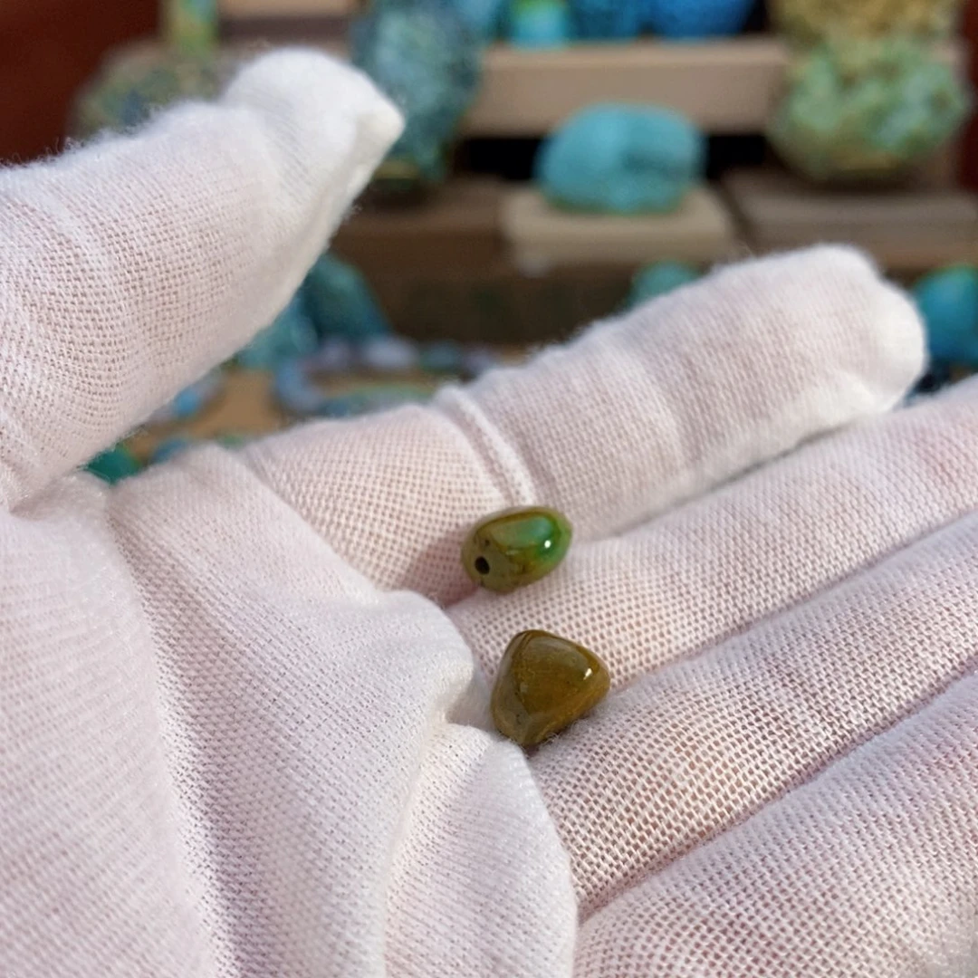 定制绿松石三彩随型