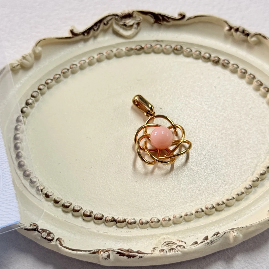 【六六中古】孤品复古珊瑚吊坠sh409珠子6.05