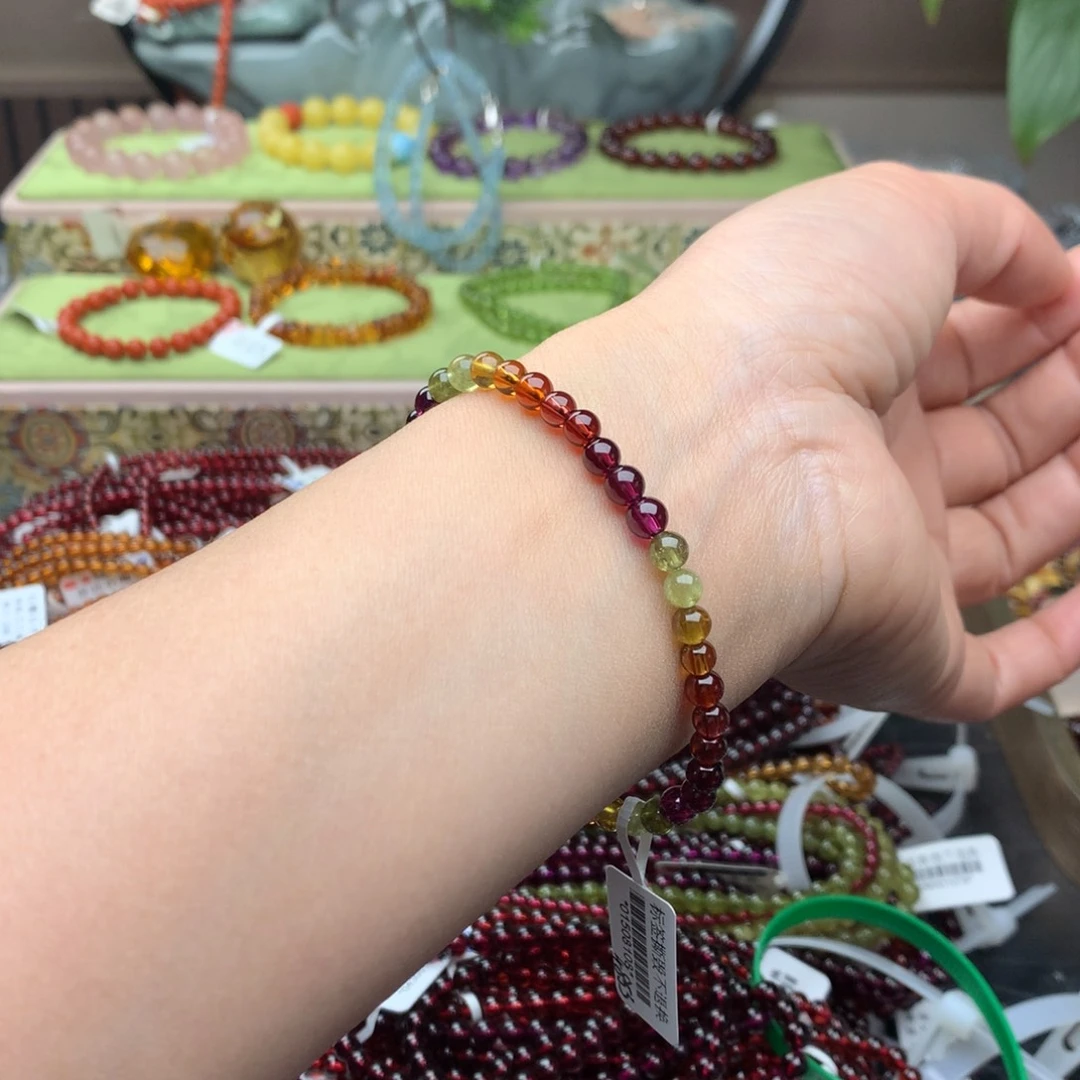 手链石榴石未镶嵌手串5