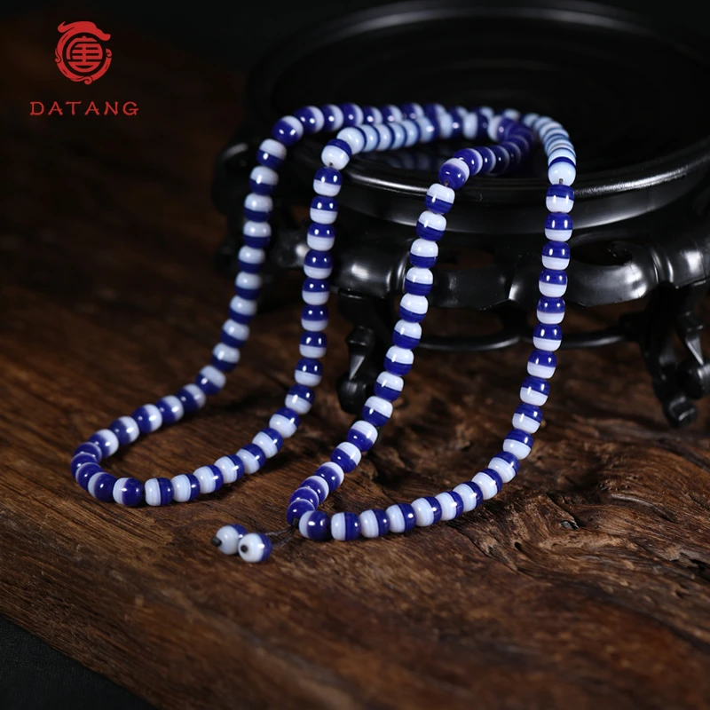 蓝麟龙药师珠项链X33619