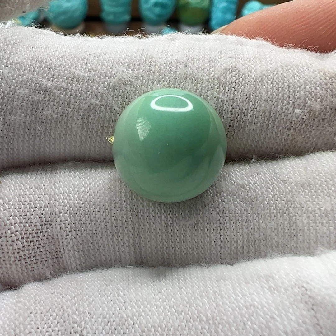绿松石圆珠 未镶嵌
