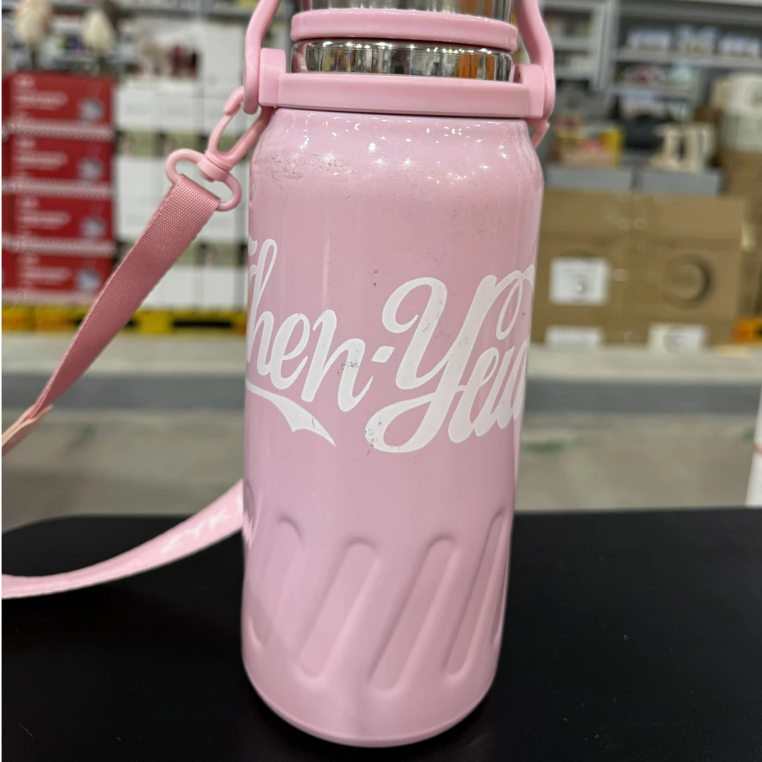 不锈钢保温杯大容量运动水壶户外男女带提绳便携水杯