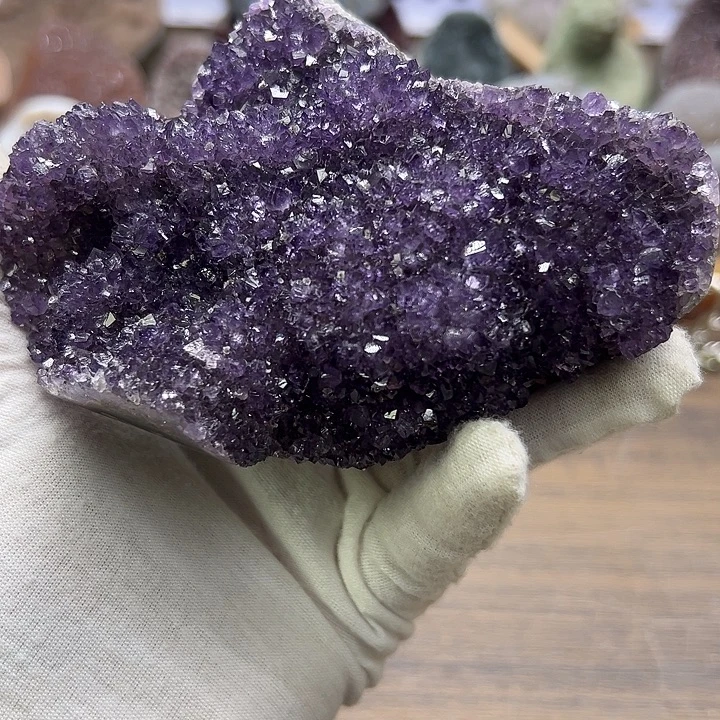 水晶珠宝半成品未镶嵌满晶花盘子93