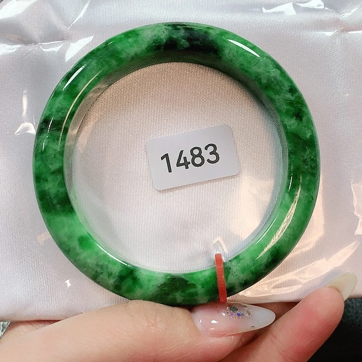 翡翠手镯未镶嵌天然翡翠手镯59