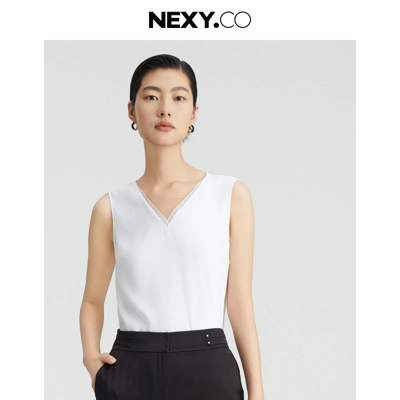 NEXY.CO/奈蔻背心|通勤|时尚穿搭|打底|柔顺亲肤|舒适|XG00338V0