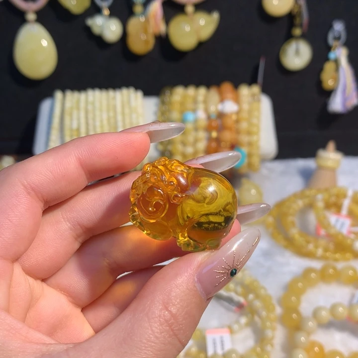 未镶嵌蜜蜡手链蜜蜡吊坠项链