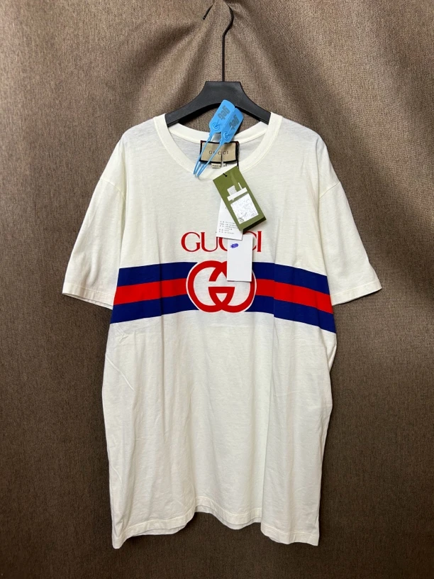 99新 GUCCI/古驰 白色半袖T恤M