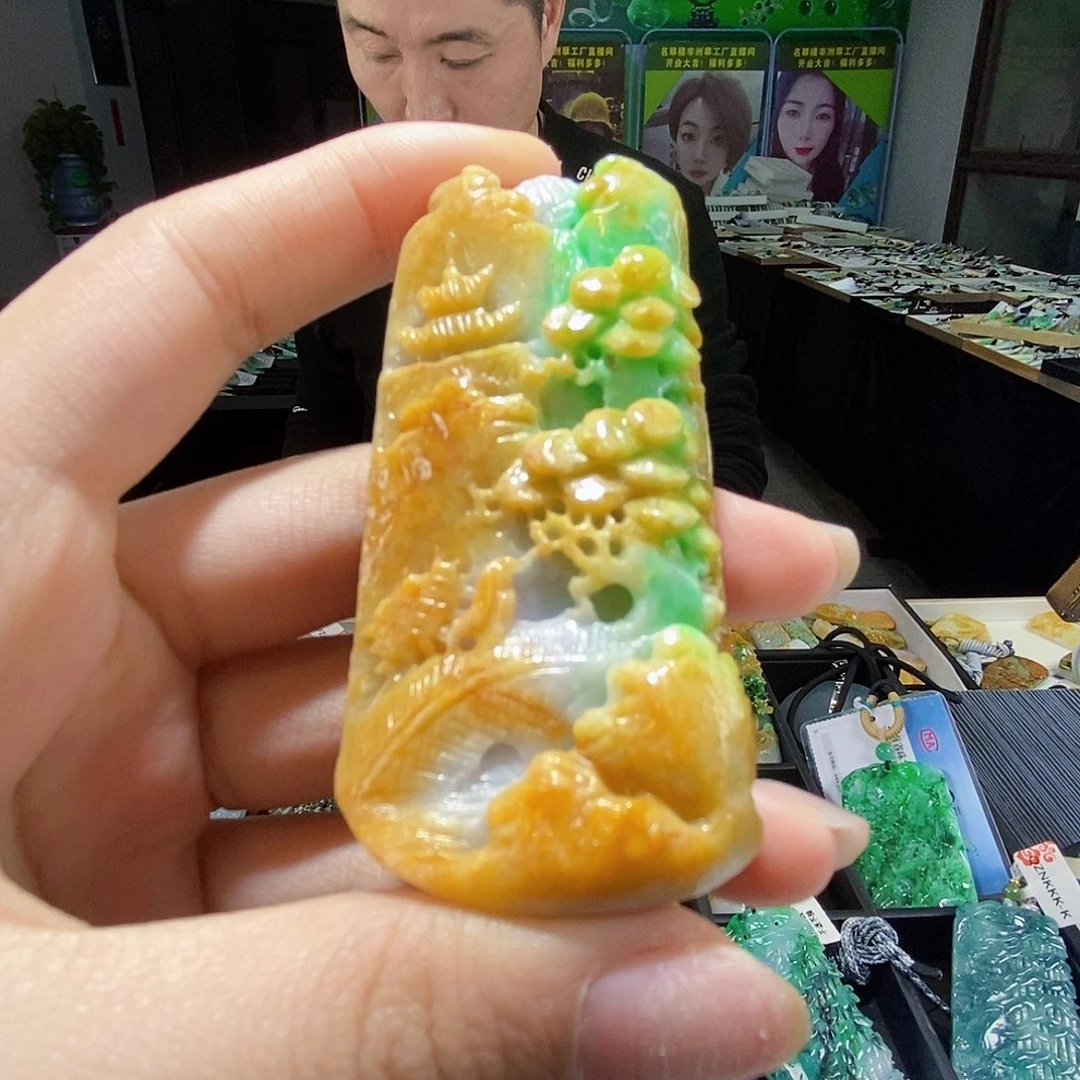 颈饰未镶嵌翡翠翡翠