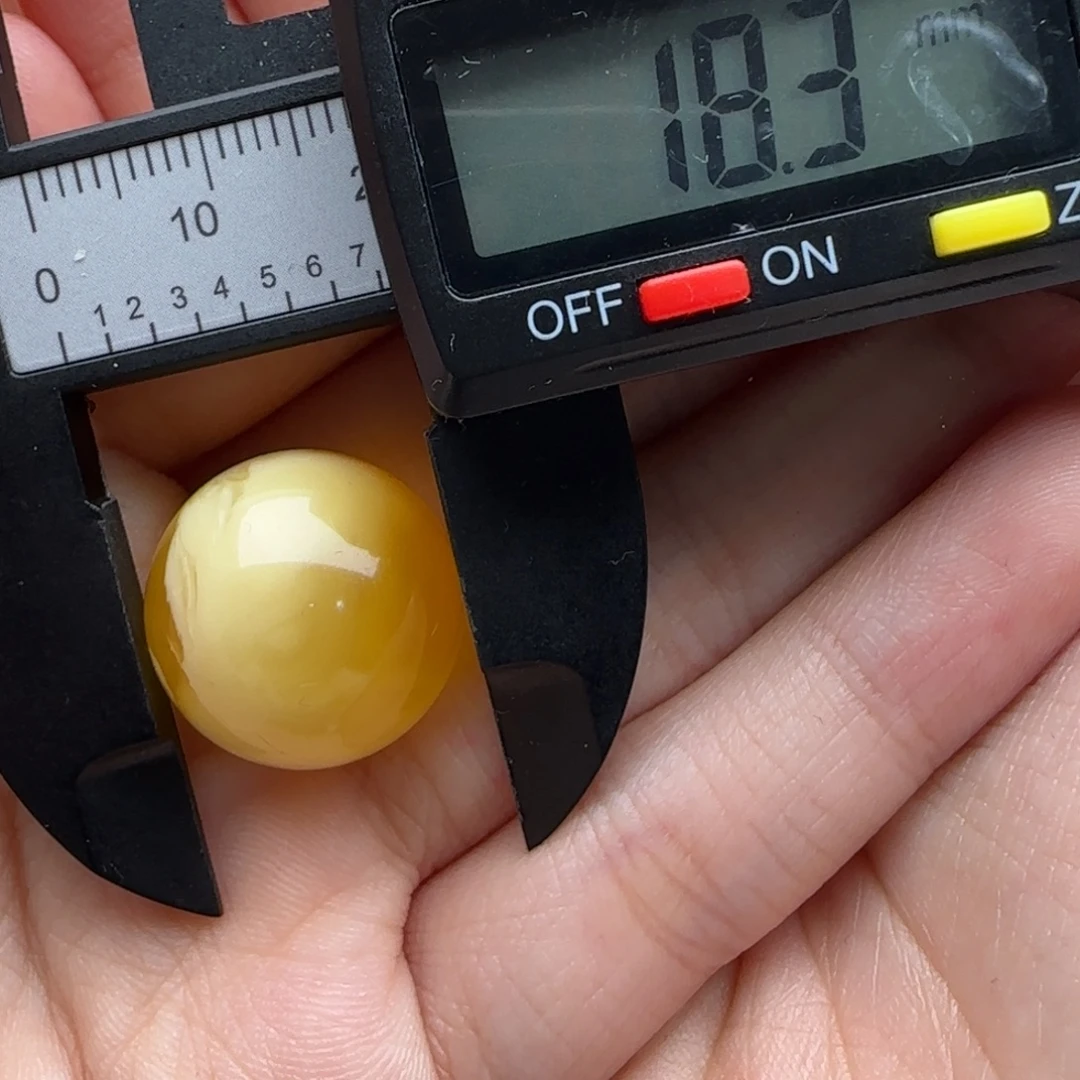 蜜蜡未镶嵌裸石微瑕飘花圆珠