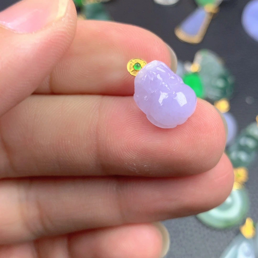 【闪购商品】翡翠18K金镶嵌颈饰翡翠