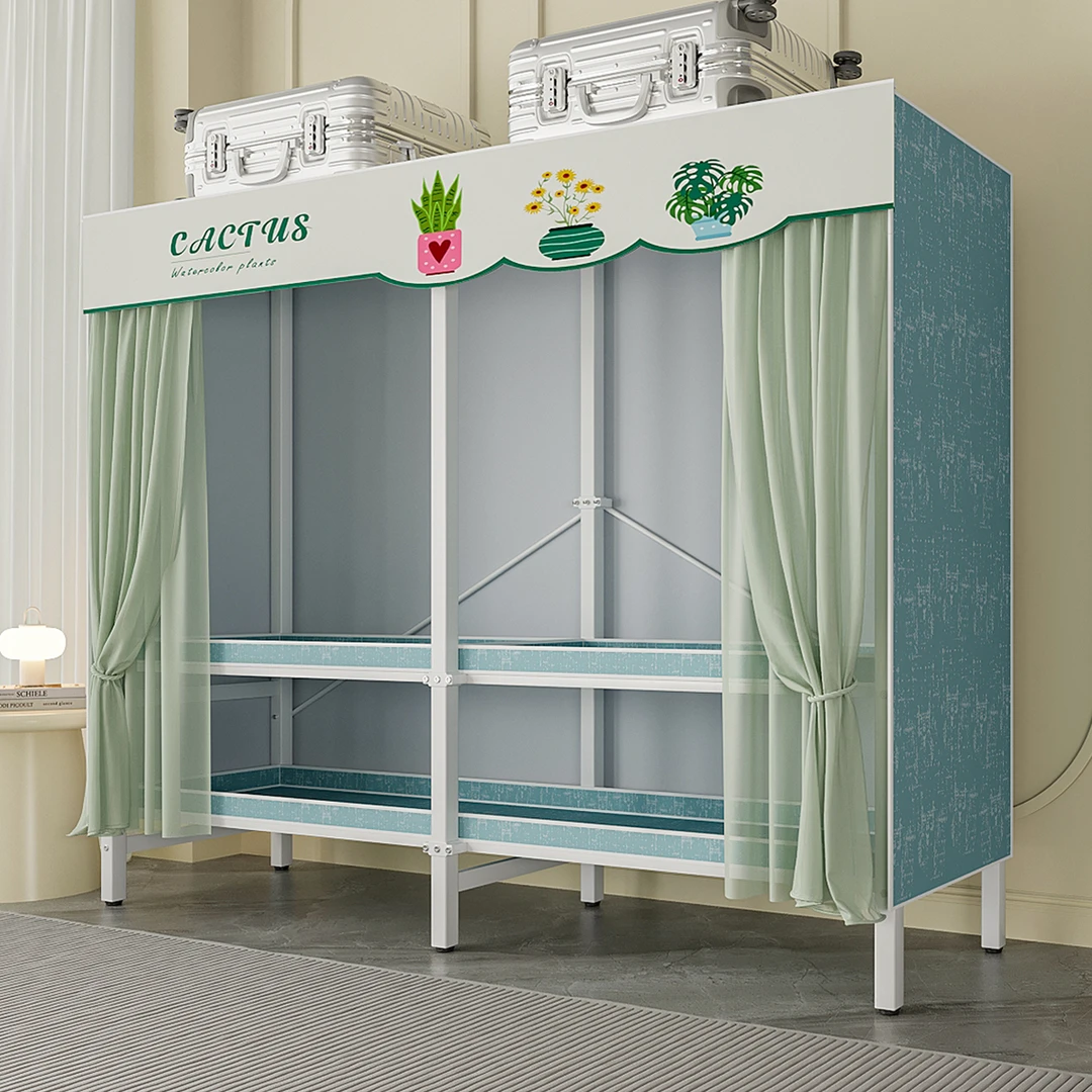 免安装简易衣柜出租房卧室家用收纳柜8-15岁儿童多功能折叠衣柜