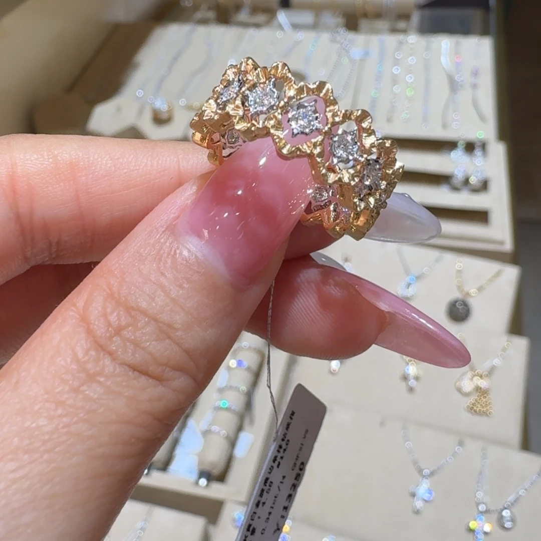 戒指/指环18K金镶嵌钻石