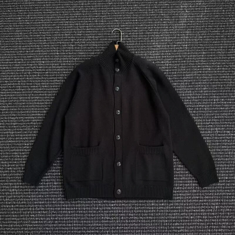 THON BERRY高领针织开衫男提花百搭休闲毛衣春秋季新款外套MK017