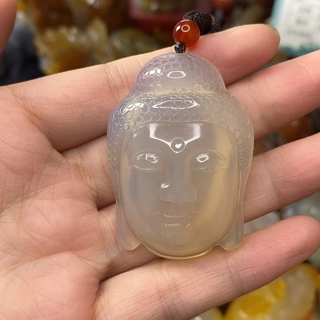 玛瑙/玉髓未镶嵌吊坠