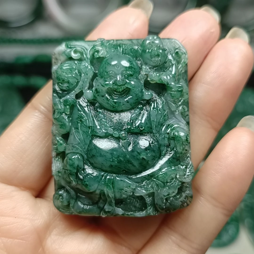 独山玉佛公未镶嵌