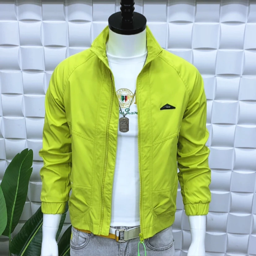 新款夹克休闲男装6701修身版潮流时尚百搭男士外套