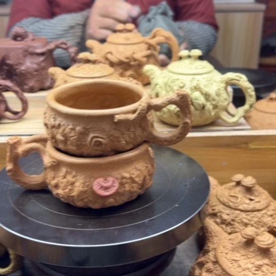 紫砂茶案峻**霄全手工制作