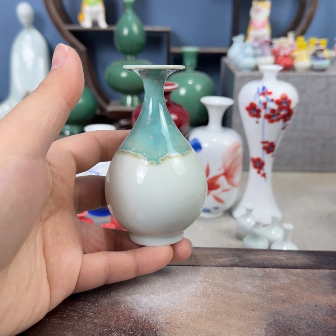 陶瓷手工小花器摆件