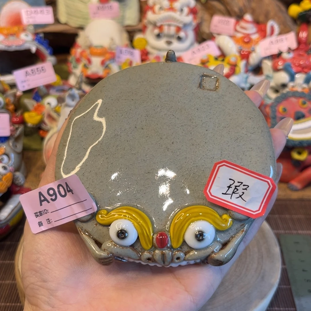 泥塑纯手工陶瓷摆件
