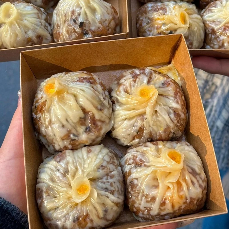 纸皮烧麦糯米蛋黄芝士速食早餐半成品手工咸鸭蛋烧卖冷冻美食速食