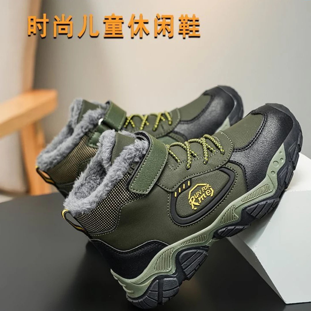 男童运动鞋加厚棉鞋2025款款秋冬儿童跑步鞋轻便保暖二棉耐磨鞋子