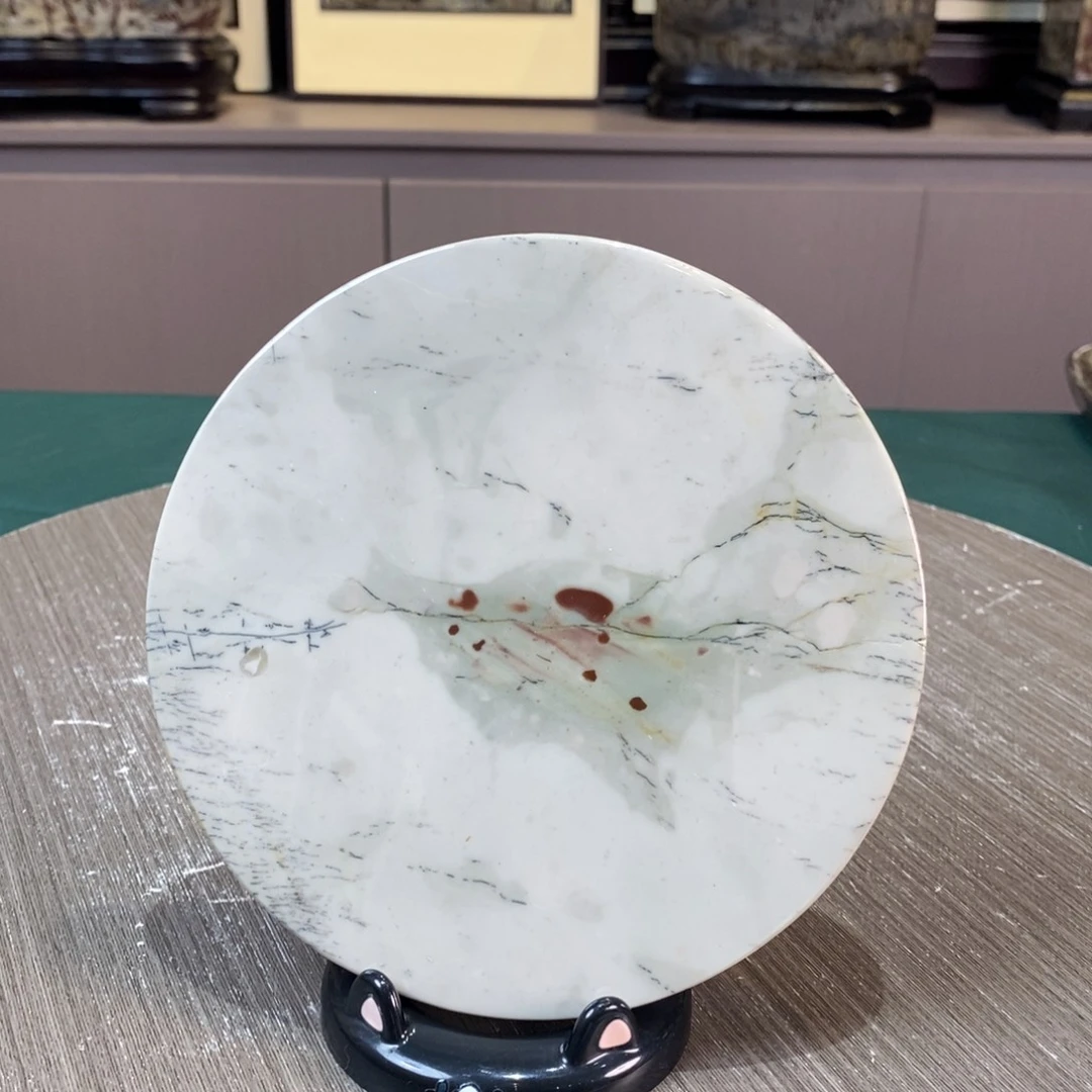 石材广西国画石草花石