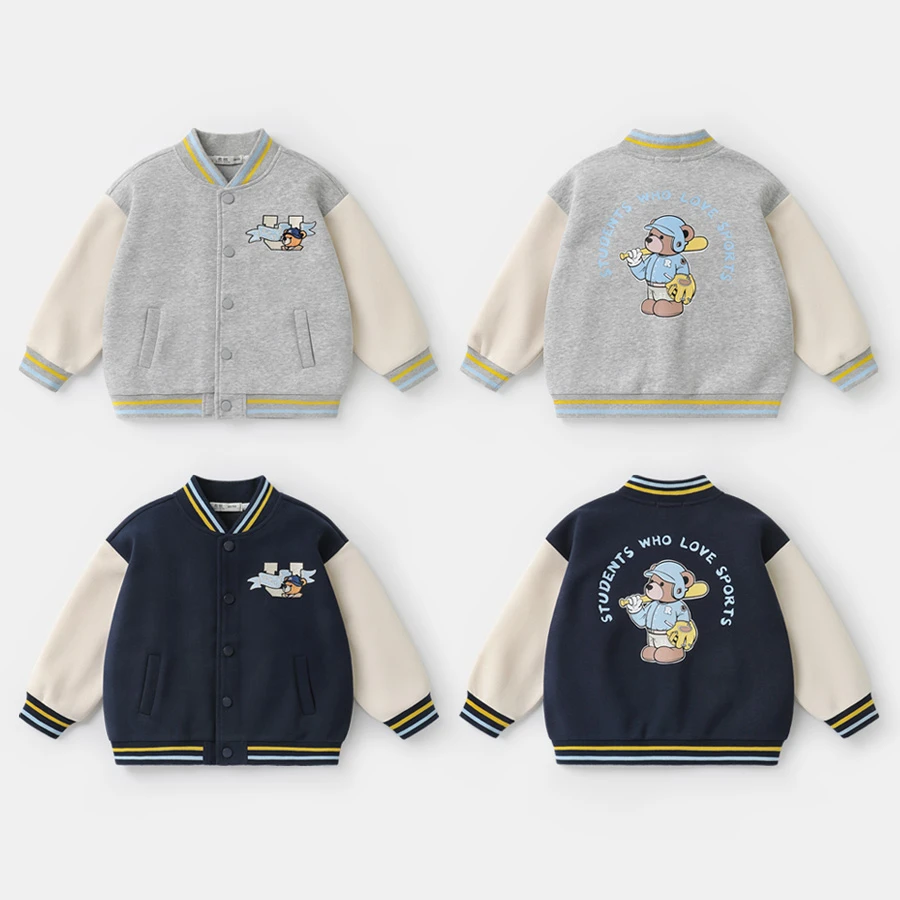 【25年春季新款】男童学院风球服外套春装春季上衣春款U15894