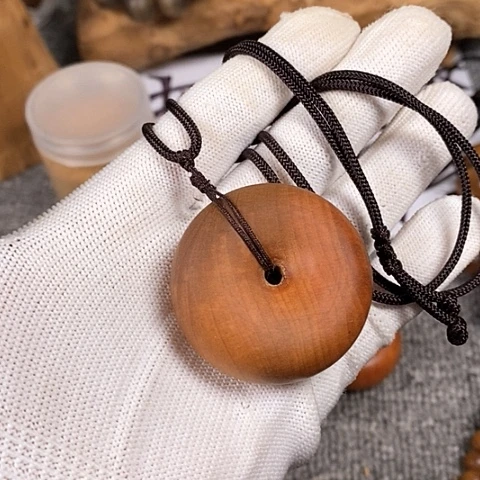 檀香木手串/手链老山檀香平安扣4.0/2.0