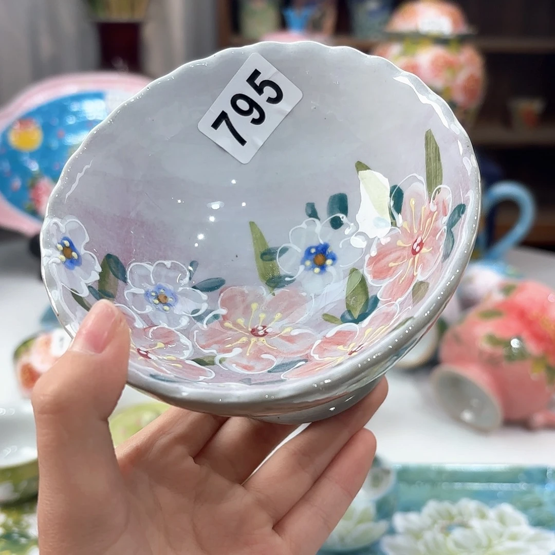 景德镇手绘高温釉下彩陶瓷茶具