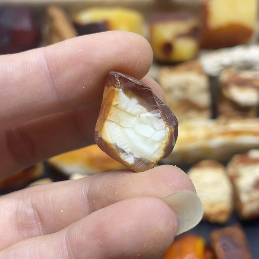 定制琥珀未镶嵌银*定制