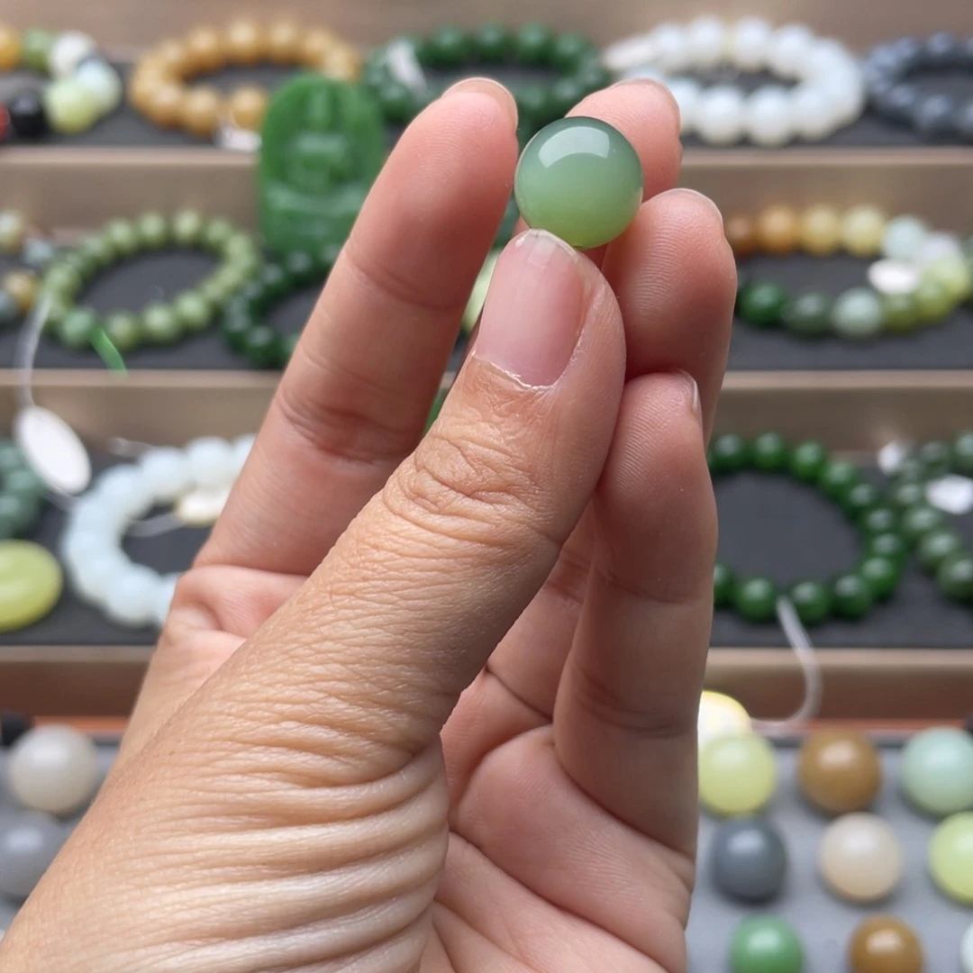 和田玉未镶嵌手链12碧玉粉青