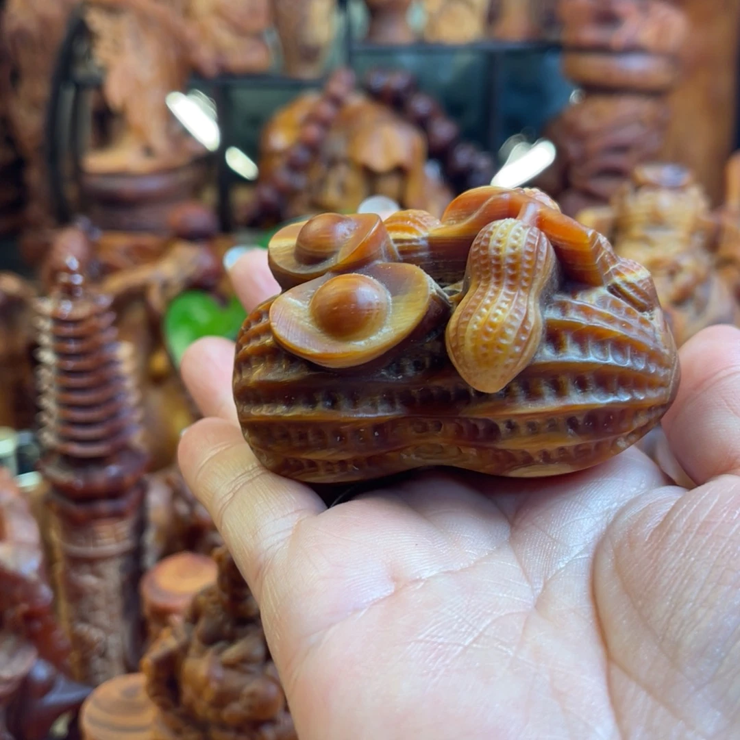 松木（琥珀木）其他微瑕花生