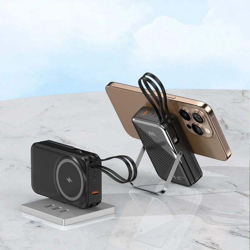 5万毫安【国际认证】大容量三合一充电宝AC201自带线无线自带插头