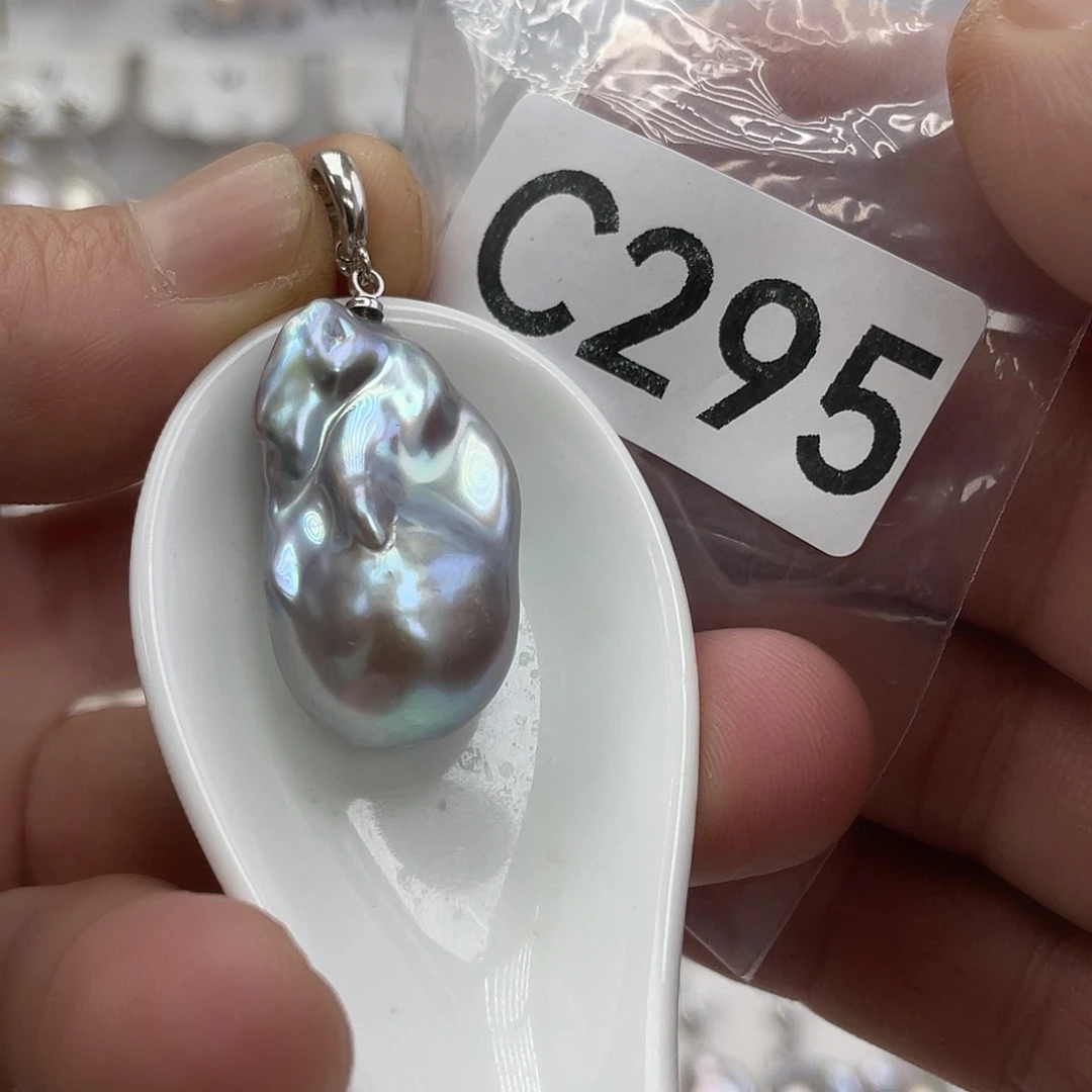 淡水珍珠颈饰银S925镶嵌羊**七