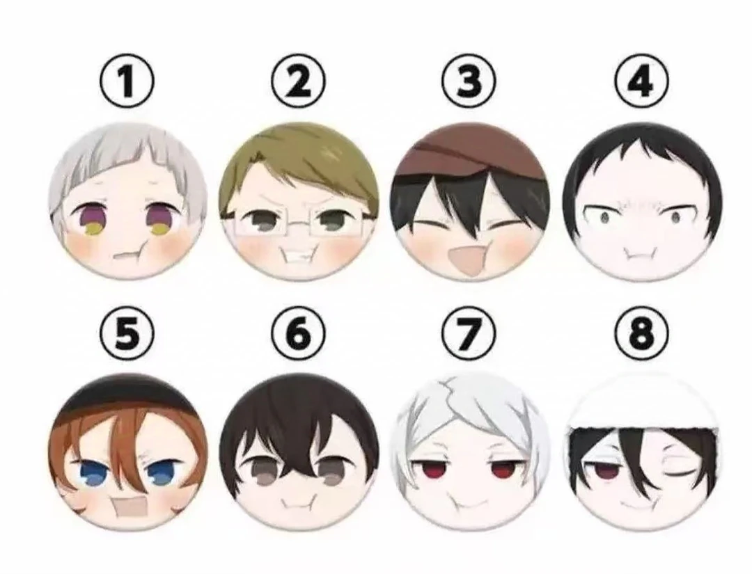 【现货】文豪野犬嘟嘟脸吧唧（默认代拆）