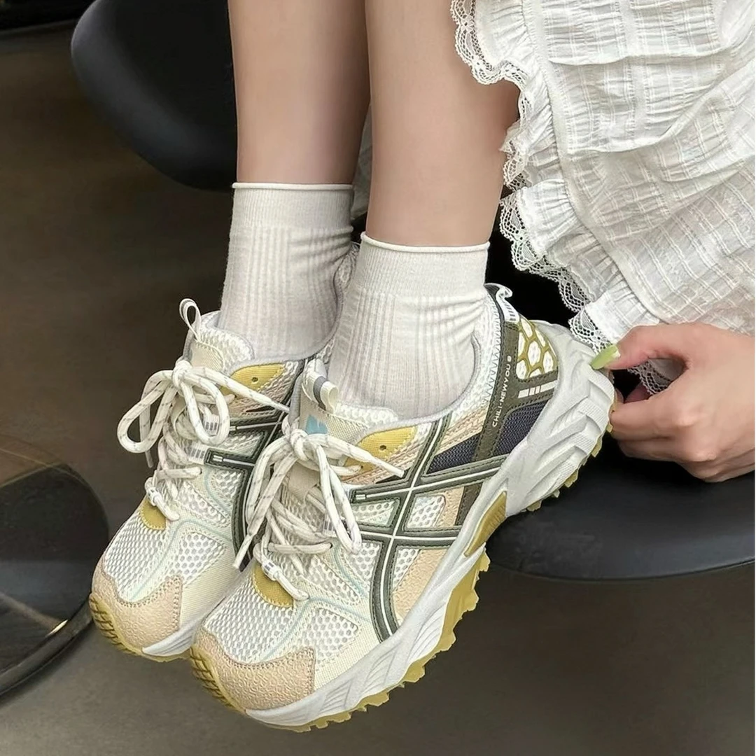 夏季新款透气网面百搭厚底增高休闲老爹运动鞋