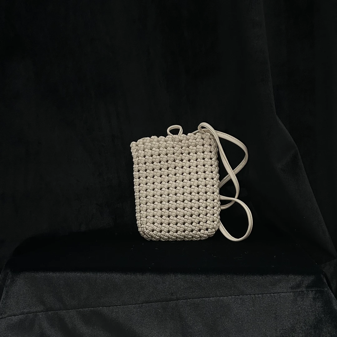 COCO DICV2025新款高端定制时尚女包 圆珠编织 杏色