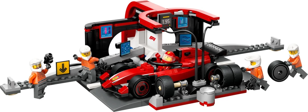 60443法拉利F1赛车维修站（展品回盒）