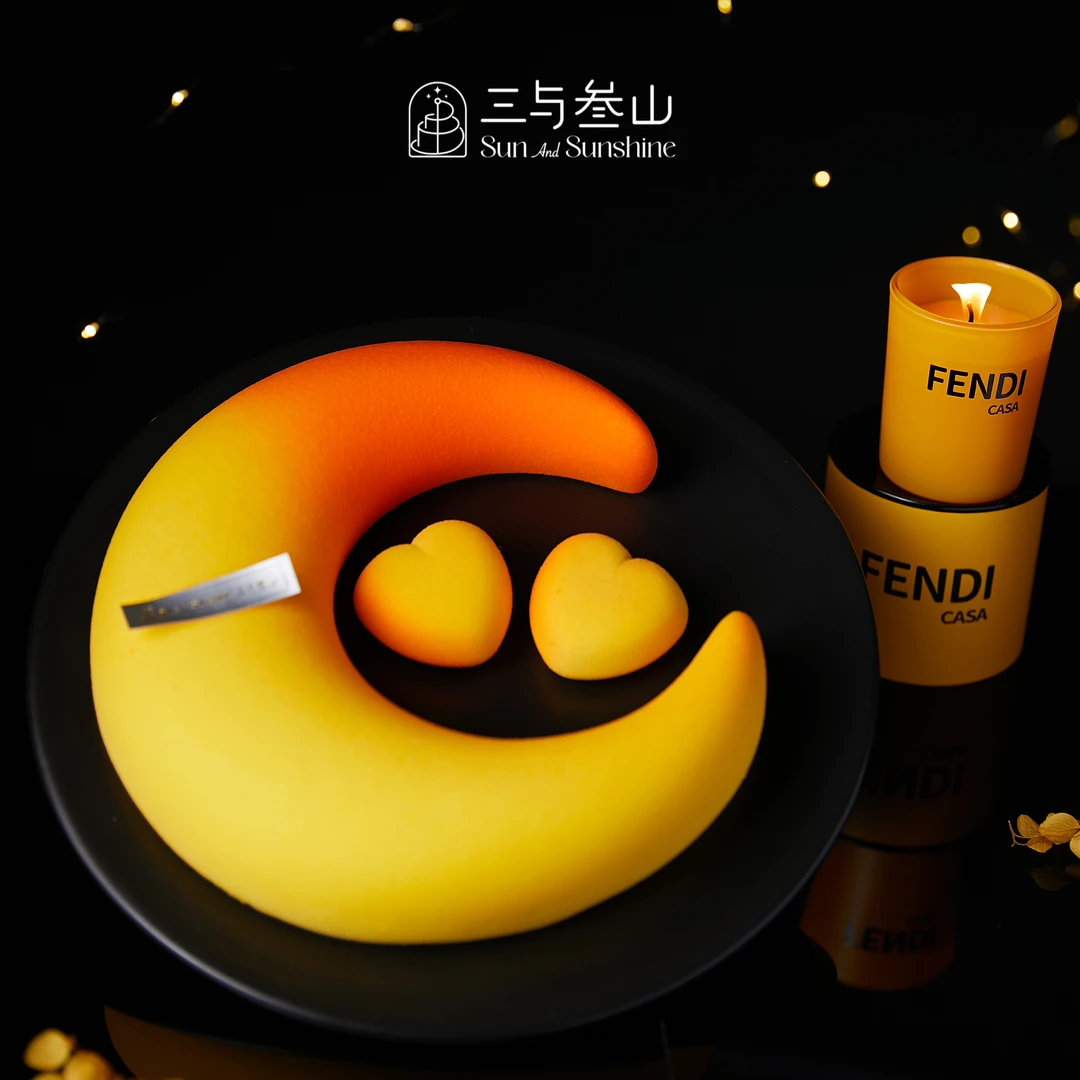 心汐月韵高档慕斯蛋糕 7.5英寸-送香氛蜡烛（奢华款）