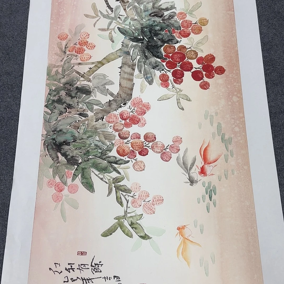 国画100*50纯手绘唐朝