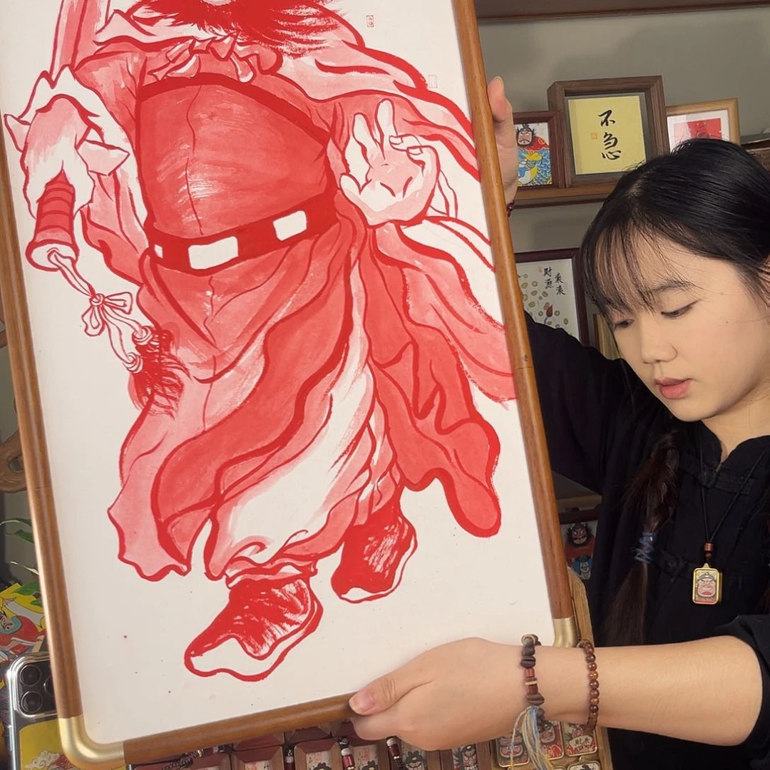 王*等纯手绘钟馗文创画
