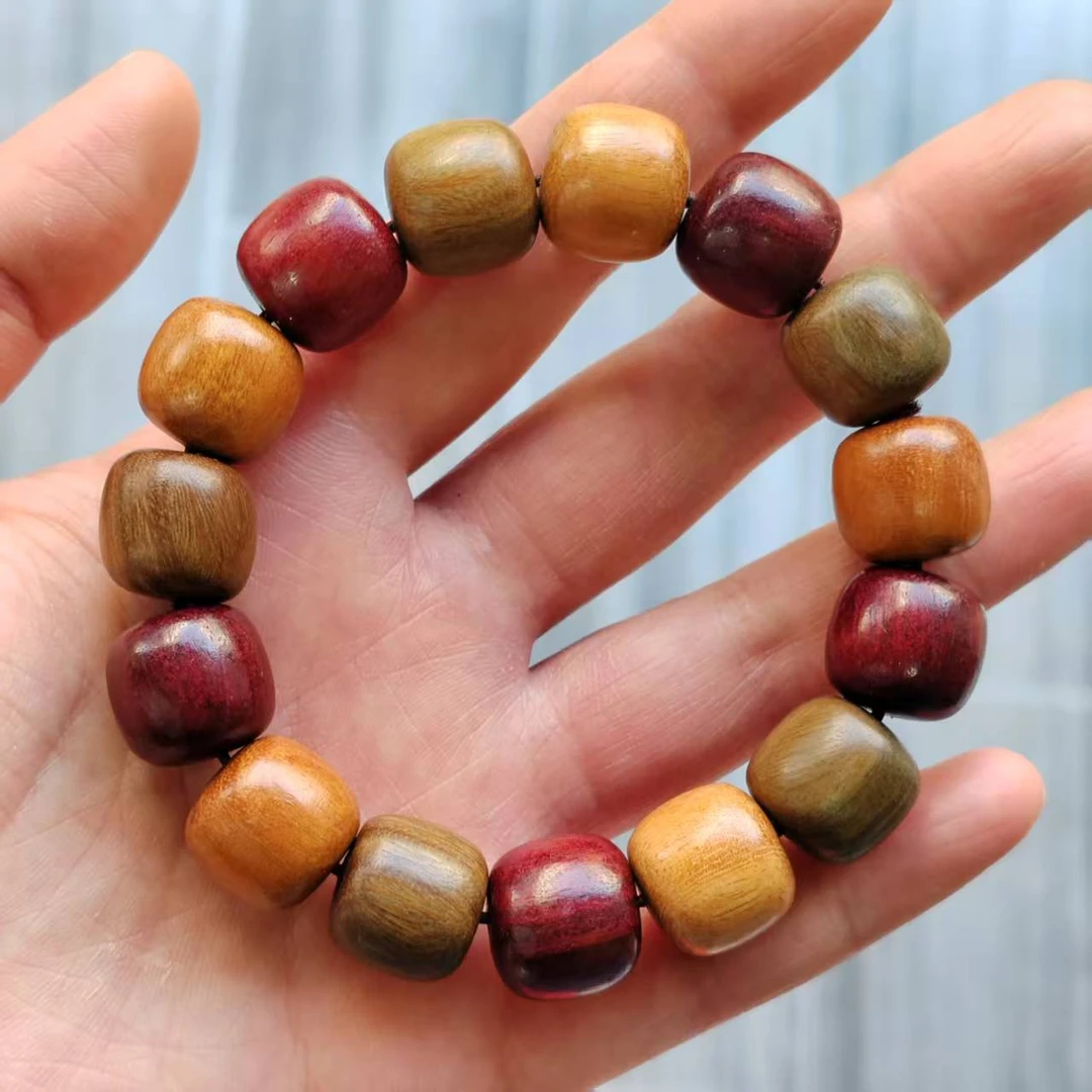 檀香木多宝老型珠手串卡15 153（无礼盒）