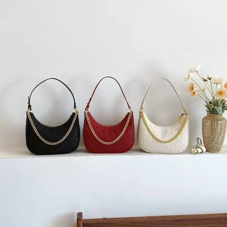 【粉丝专属】轻奢高级感印字腋下新月包女士2025新款时尚百搭斜挎包