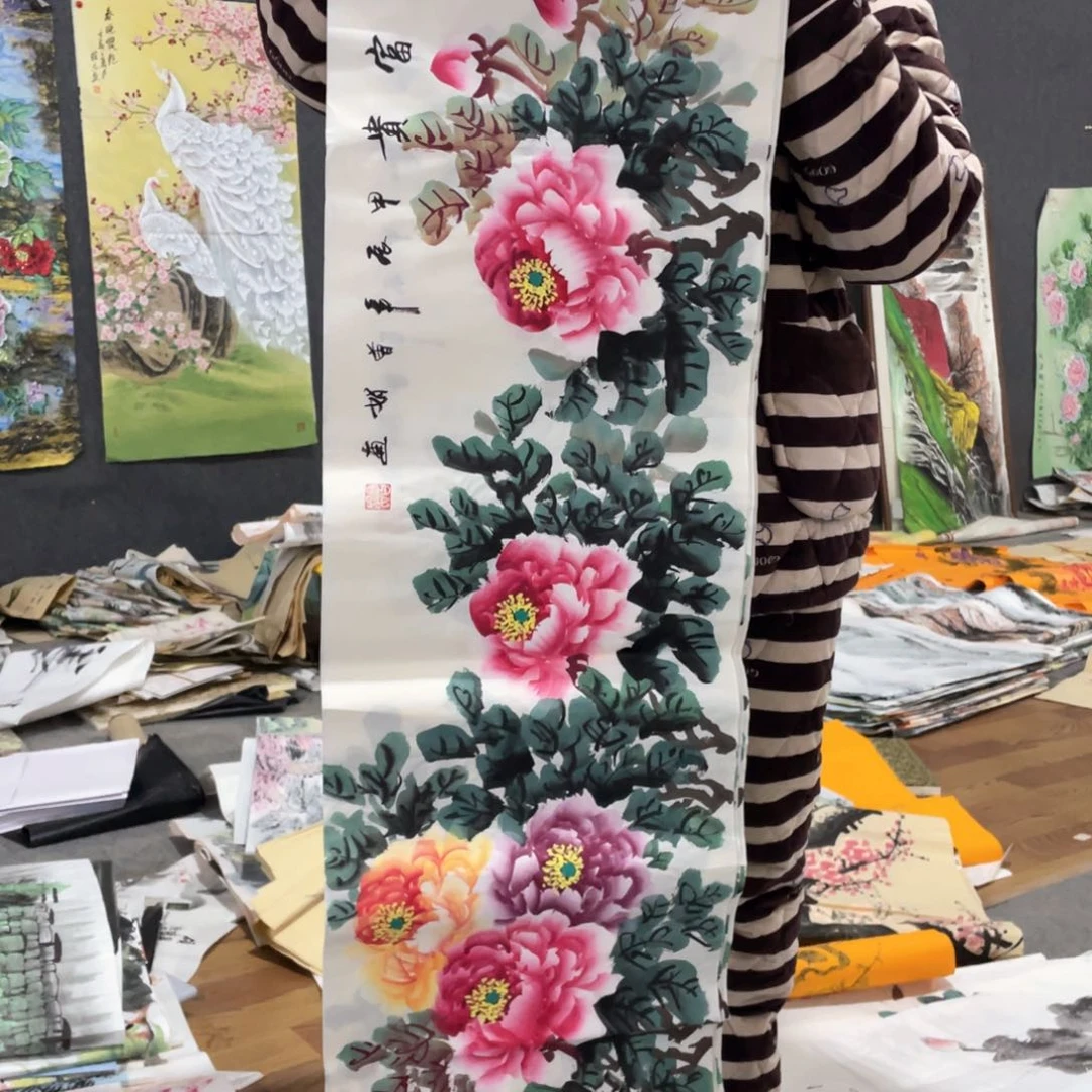 国画国画作品画心一张