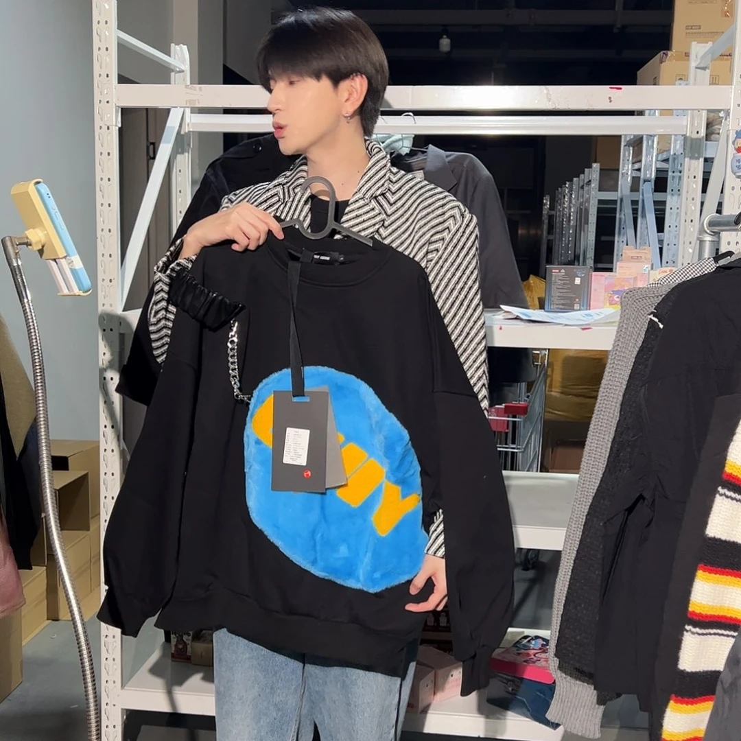 潮流黑色卫衣l码一件