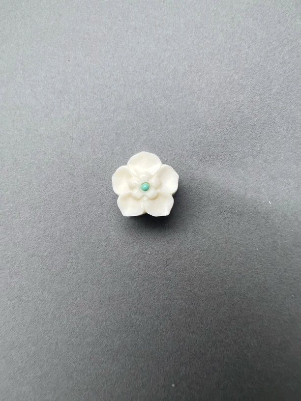 lz036天然猛犸象牙花配饰背云