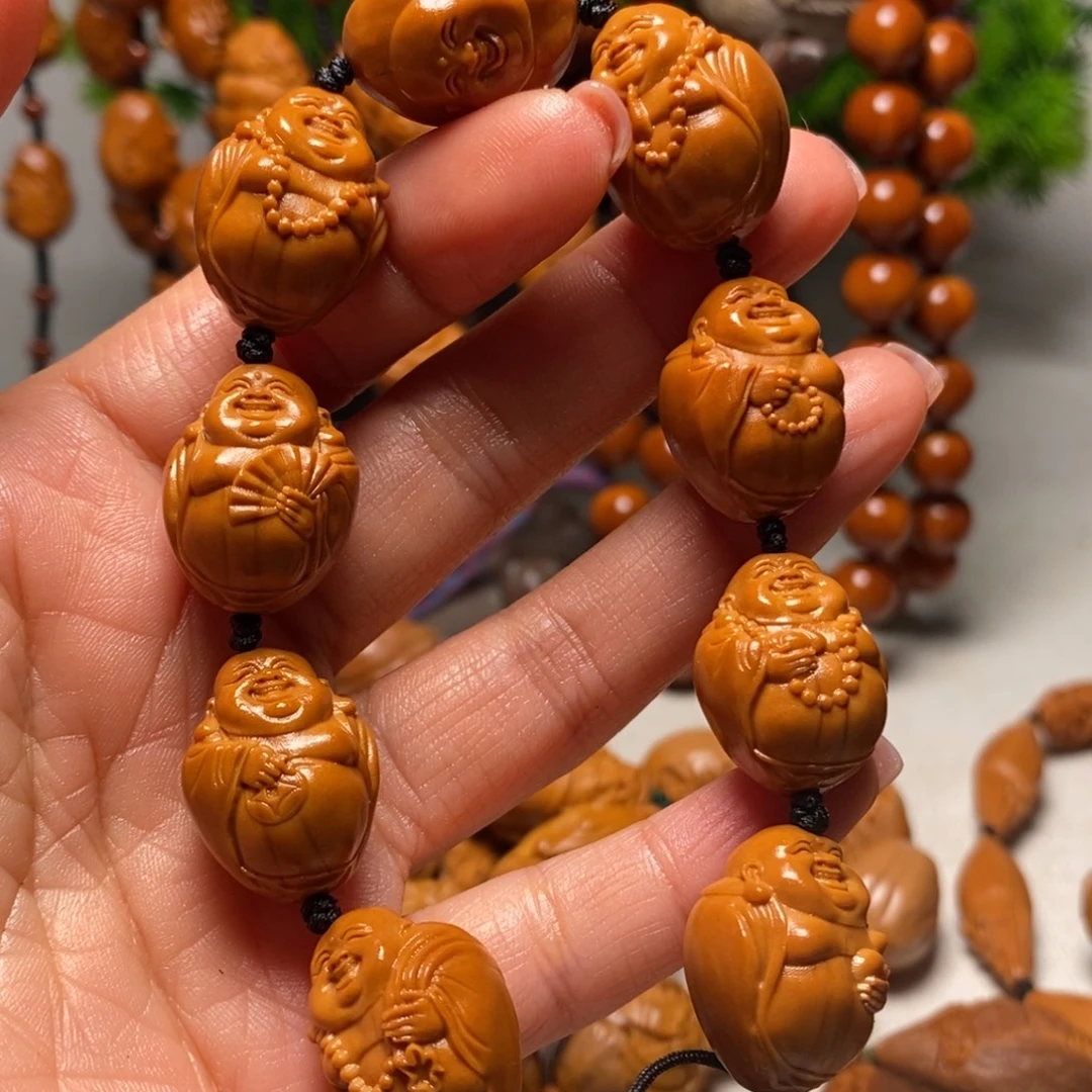 橄榄核手串/手链光面弥勒