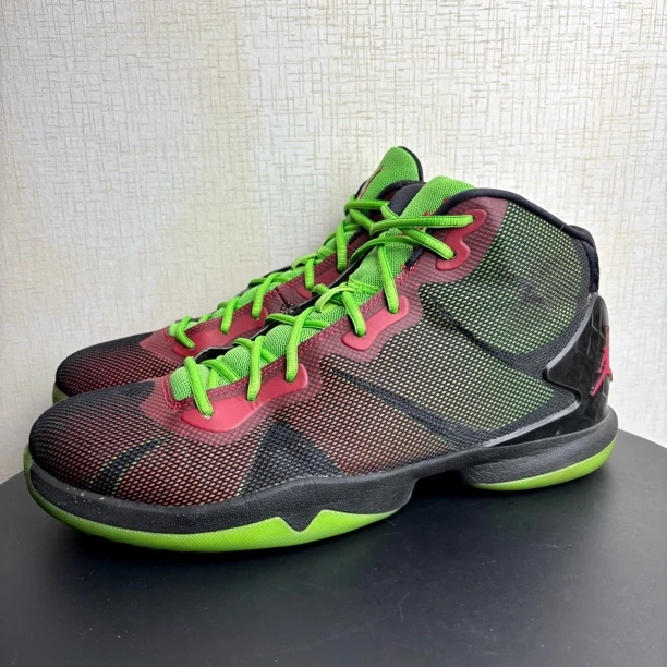 95新 maje 44.5码 superfly 4 红绿渐变 中古球鞋（鞋帮破损